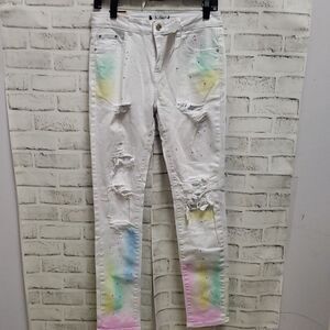 Blue topic pants